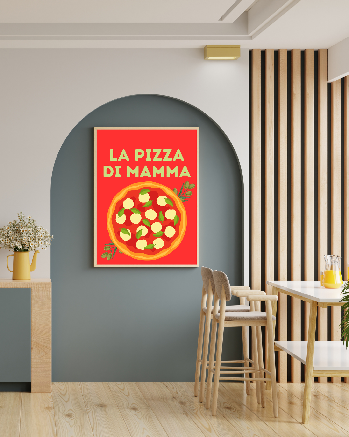 Affiche Pizza di mamma