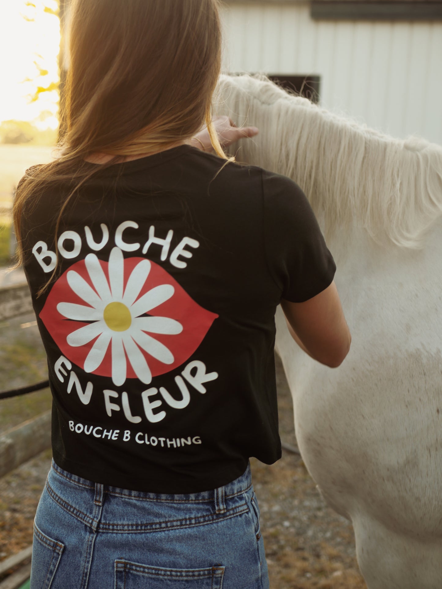Crop top Bouche en fleur